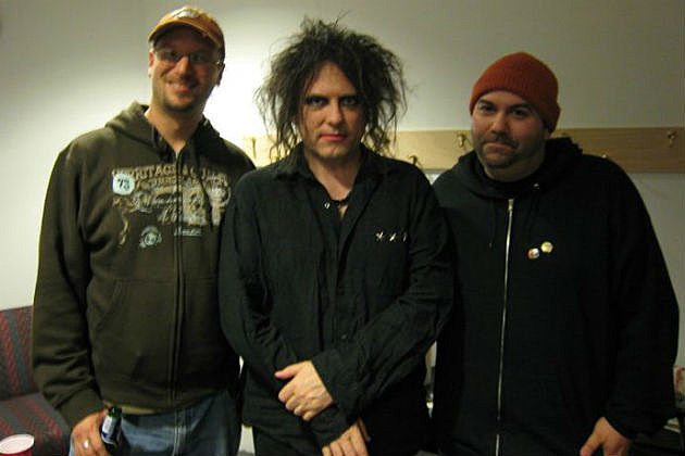 Robert Smith 2 Rob and Mark with Robert Smith