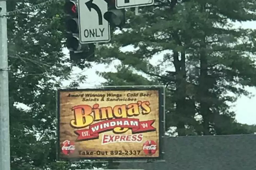 Binga’s In Windham Posts A Sign That Is Sure To Anger Your Ex-Wife