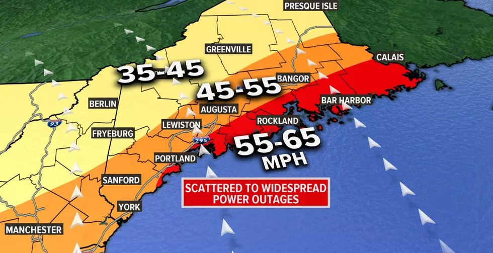 Powerful Winds Monday Could Lead To Widespread Power Outages In Maine