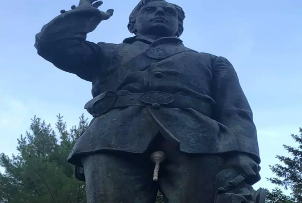 Hornets Erect Nest In A Sensitive Area On A Statue In Maine